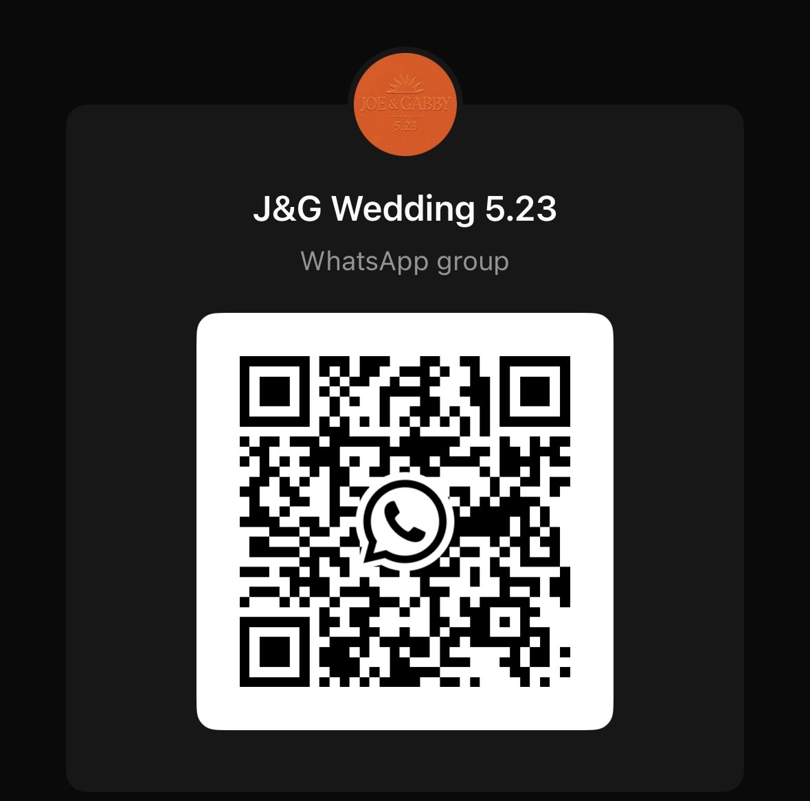 WhatsApp group QR code